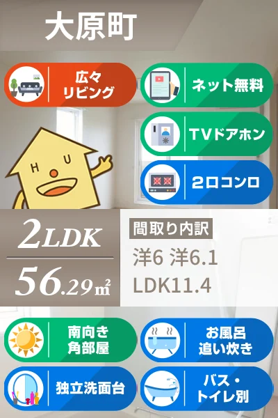 アリーヴィオB 201のお部屋の特徴