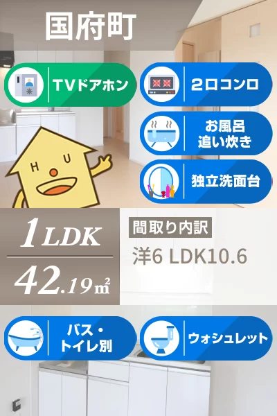 藍らんどこくふB 103のお部屋の特徴