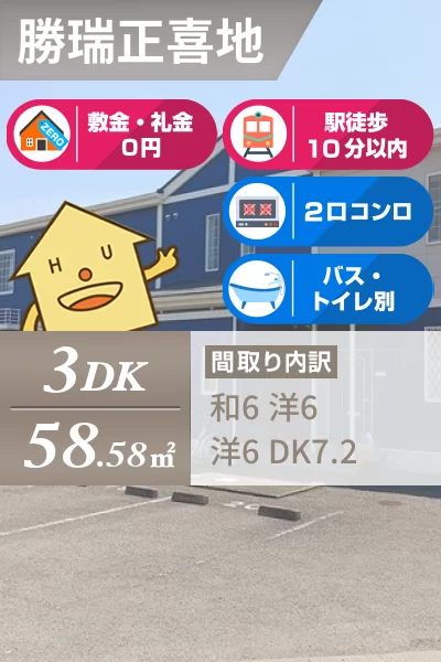 アビタシオン勝瑞A 105のお部屋の特徴