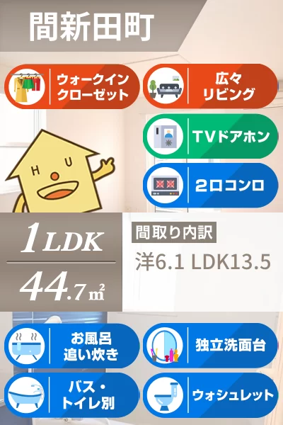 プランドール ドゥー 102のお部屋の特徴