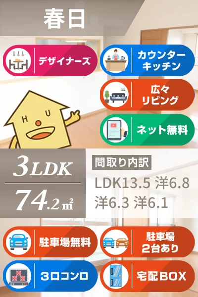 エスポワール 203のお部屋の特徴