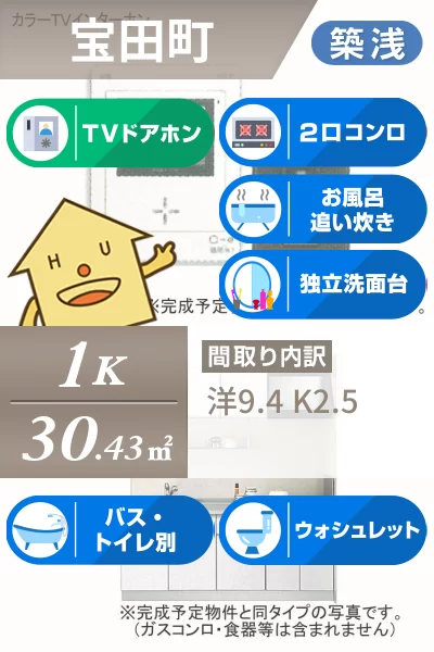 シャロル ワン 203のお部屋の特徴