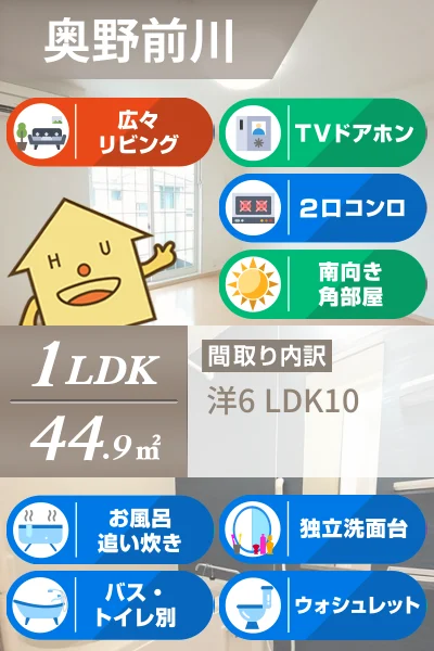 アンビエンテ 202のお部屋の特徴