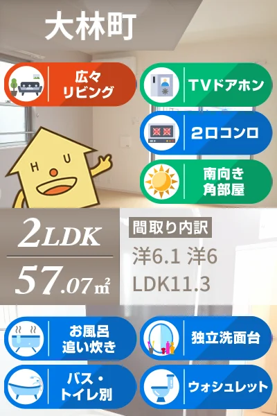 ロイヤル オークB 201のお部屋の特徴