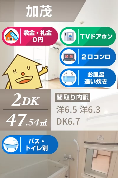 ホワイトリバー B 102のお部屋の特徴