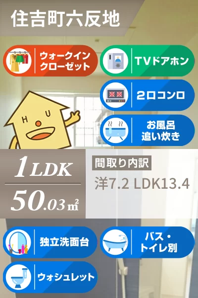 ルミエール六反地 101のお部屋の特徴