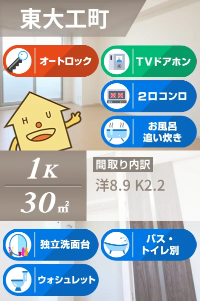 ソワ・リヴィエール 206のお部屋の特徴