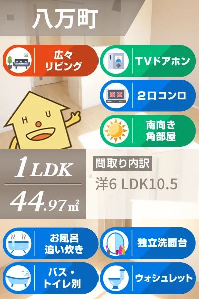 フィールドビーチ八万B 202のお部屋の特徴