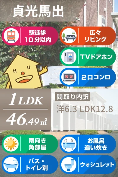 サンライズつるぎ 103のお部屋の特徴