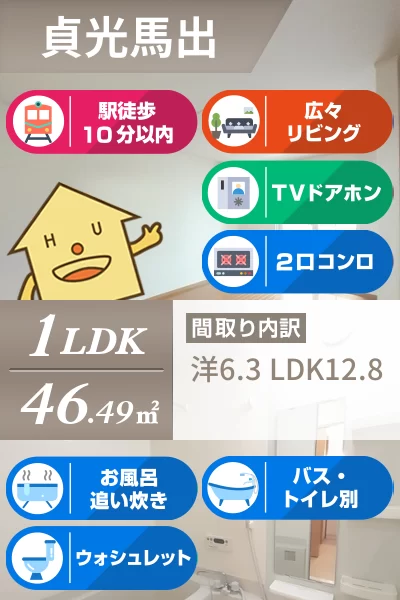 サンライズつるぎ 105のお部屋の特徴