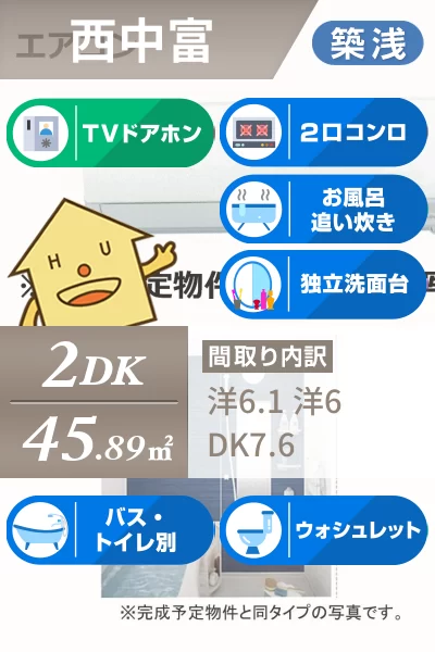 ルミエール B 102のお部屋の特徴