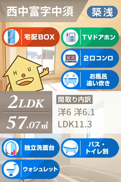 ルミエール B 203のお部屋の特徴