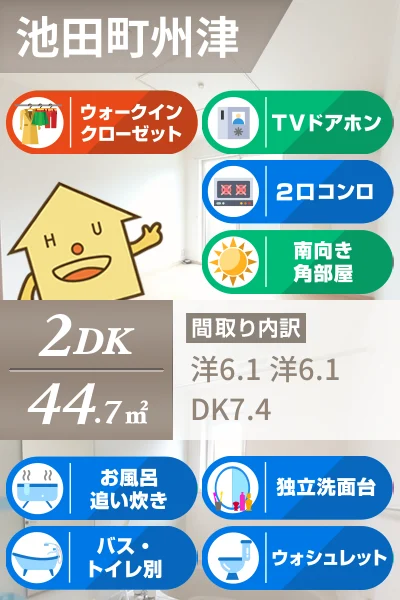 ザ サニーヴィラ 箸蔵 102のお部屋の特徴