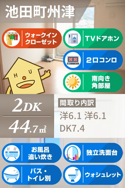 ザ サニーヴィラ 箸蔵 103のお部屋の特徴