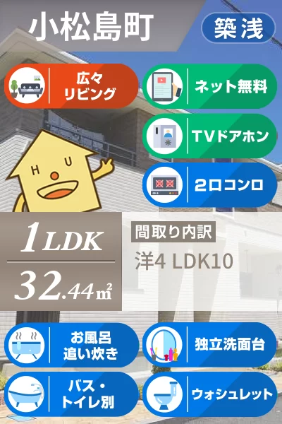 ライオンハートA 102のお部屋の特徴