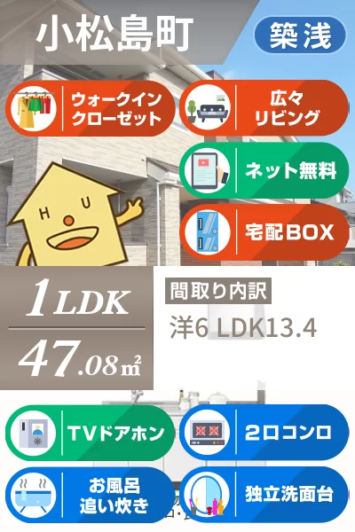 ライオンハートB 102のお部屋の特徴
