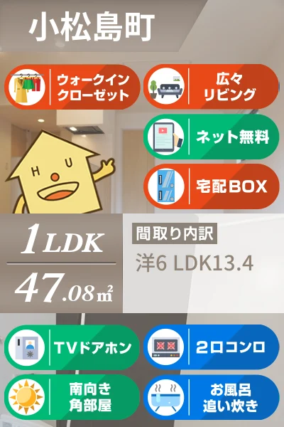 ライオンハートB 103のお部屋の特徴
