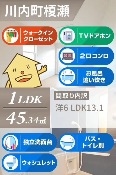 なでしこ 102のお部屋の特徴