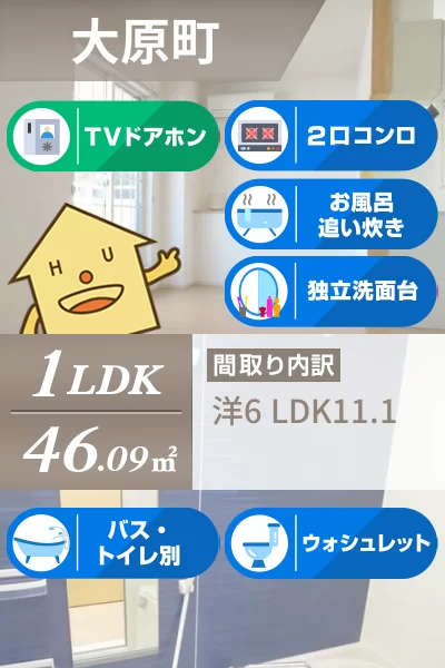 ジョイハウス 201のお部屋の特徴