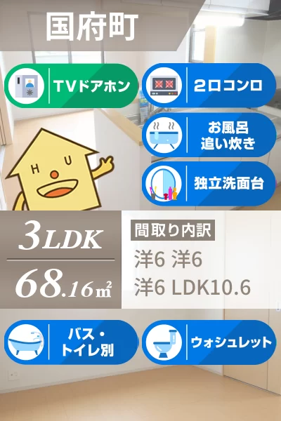 藍らんどこくふA 205のお部屋の特徴