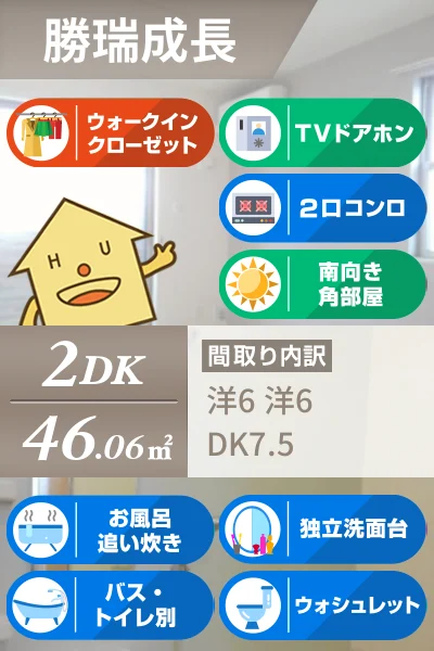 グランデ 成長 B 101のお部屋の特徴