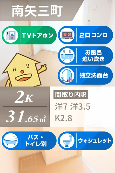 アヴェニール 102のお部屋の特徴