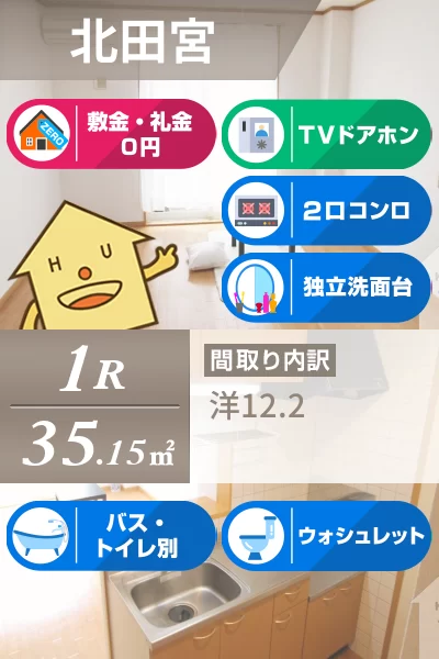 アルト・アルベロB 102のお部屋の特徴