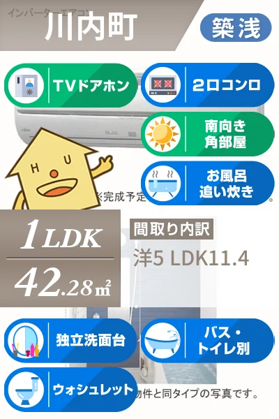 シェル・エトワール 202のお部屋の特徴