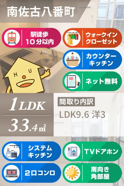 カーサフェリオ南佐古 107のお部屋の特徴