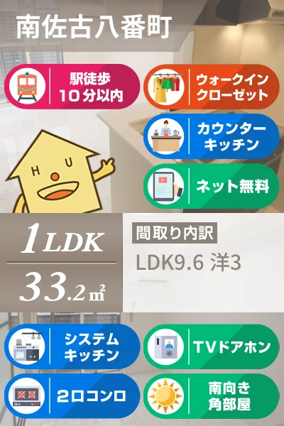カーサフェリオ南佐古 205のお部屋の特徴