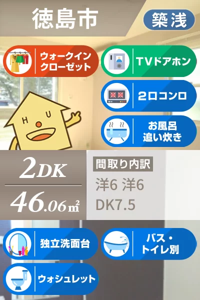 アリア川内 101のお部屋の特徴