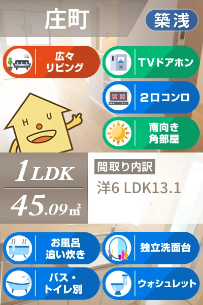 クラール蔵本公園 C 105のお部屋の特徴