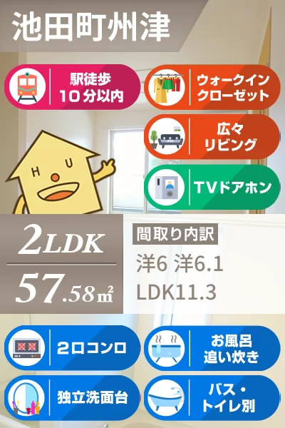 ブエナ・ビスタ箸蔵 202のお部屋の特徴