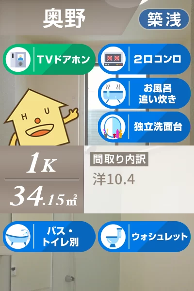 フラン・メゾン A 102のお部屋の特徴