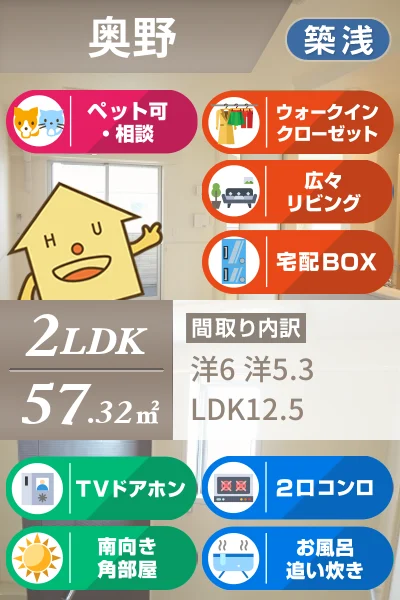 アヴァンサール 205のお部屋の特徴