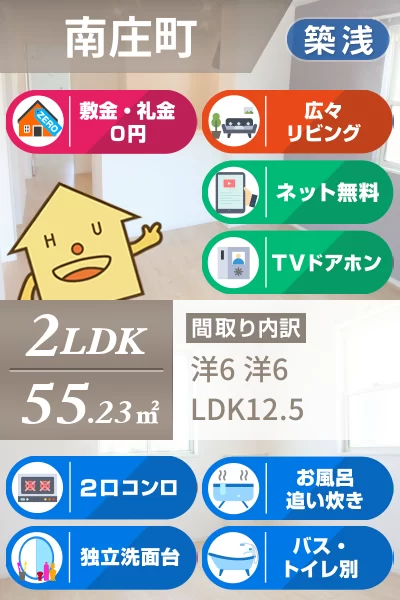 クラール南庄町 A 103のお部屋の特徴