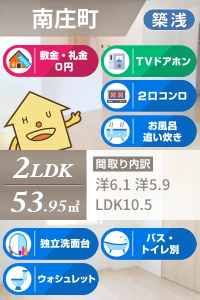 クラール南庄町 C 103のお部屋の特徴