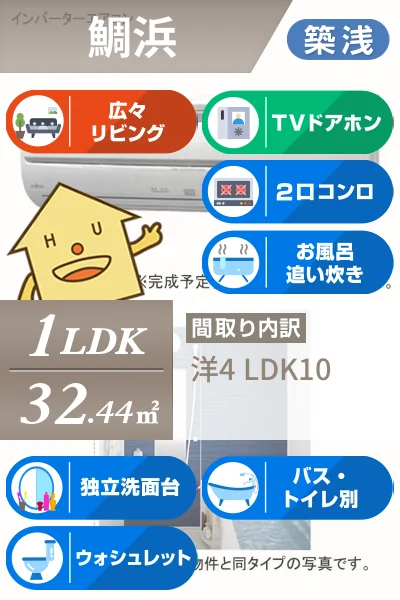 ミニヨン アンジュ 105のお部屋の特徴