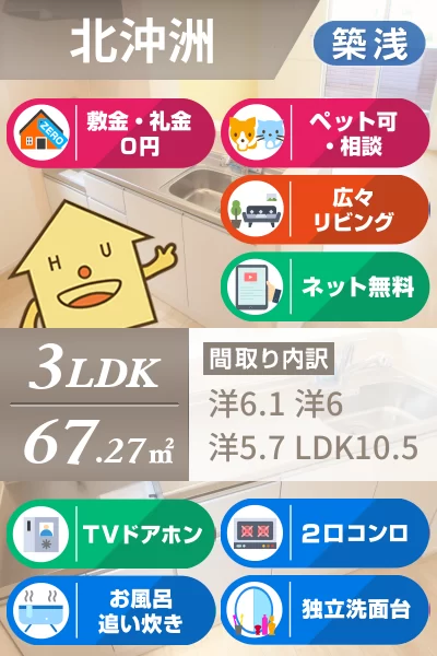 エトワール沖洲B 202のお部屋の特徴