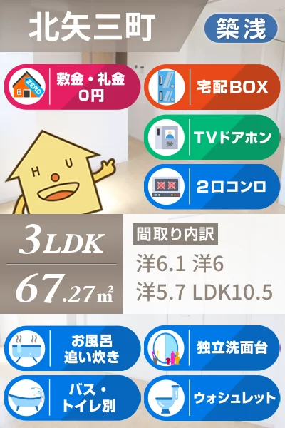 ル・グラン矢三 I 205のお部屋の特徴