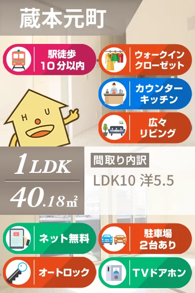 フォルテシモ 302のお部屋の特徴