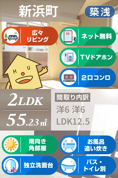 アンジュールB 101のお部屋の特徴