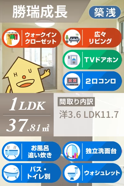 エルヴィータ A 101のお部屋の特徴