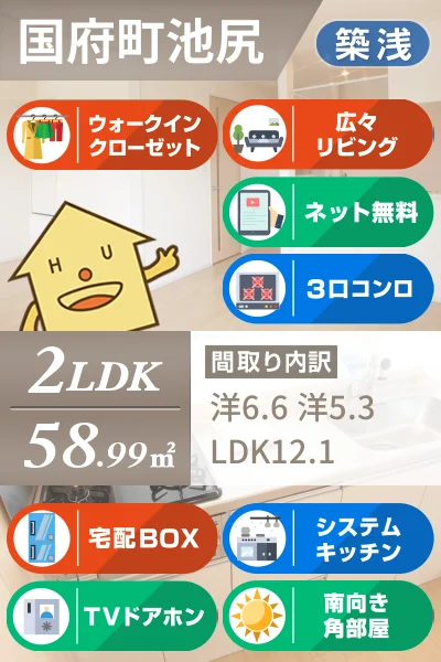 メゾンドK2 国府 202のお部屋の特徴