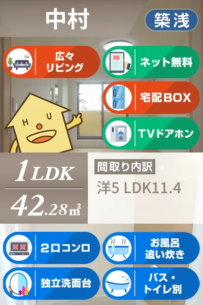 エスペランス α I 202のお部屋の特徴