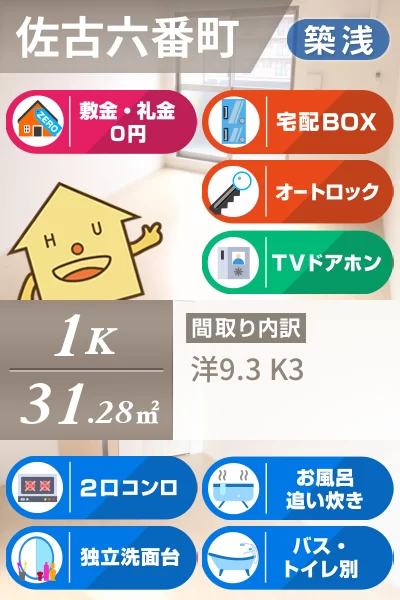 グランクリュ佐古 WEST 507のお部屋の特徴