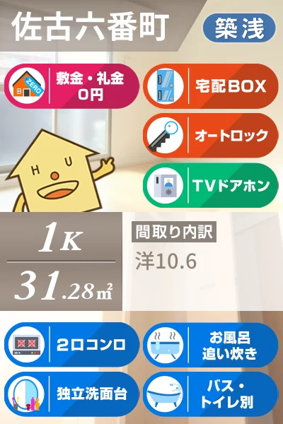 グランクリュ佐古 WEST 602のお部屋の特徴