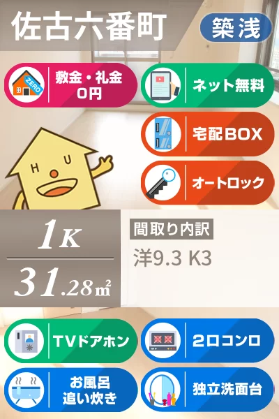 グランクリュ佐古 WEST 710のお部屋の特徴