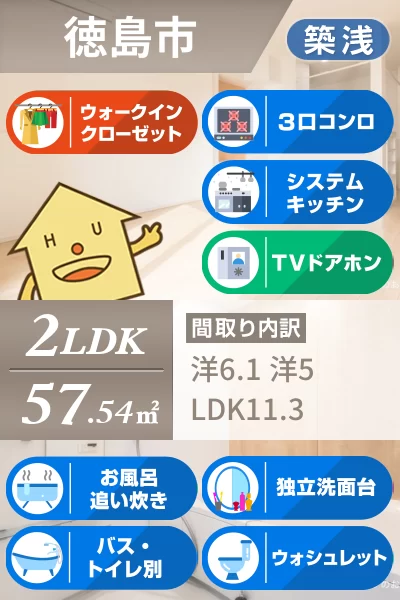 クレス川内 203のお部屋の特徴