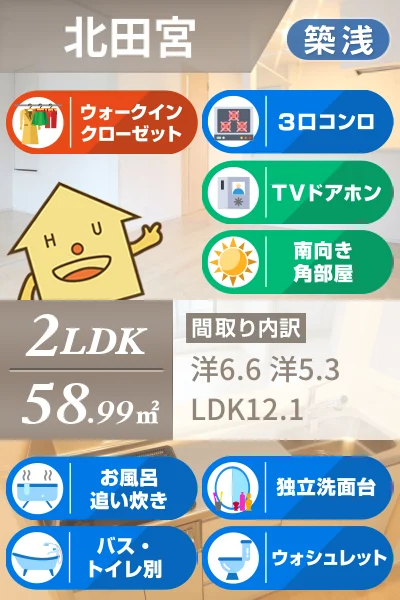 メゾンリヴィエールA 203のお部屋の特徴